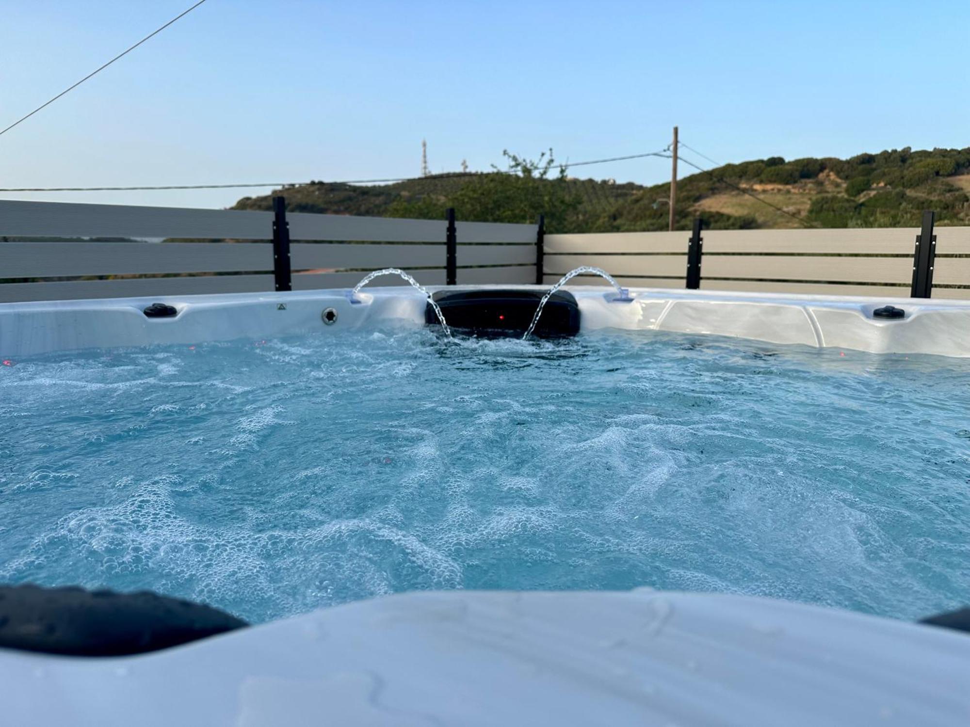 Villa Eftychia Serene Getaway With Hot Tub In A Quiet Location Kissamos Exterior photo